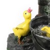 LuxenHome 23” Resin Duck Family Bath Outdoor Water Fountain, Decorative Garden Waterfall for Patio, Backyard, and Porch - 4 of 4