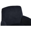 CAVINAS 360° Swivel Barrel Accent Chair,Luxury Velvet Accent Armchair Reading Chair for Living Room,Modern Lounge Chair with Steel Base - 4 of 4
