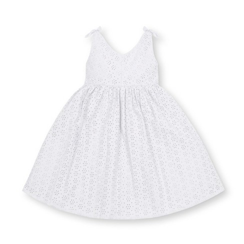 Hope & Henry Girls' Sleeveless Bow Shoulder Swing Dress, Kids, 8 : Target