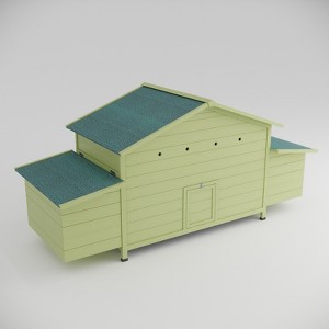 Gulches Large Wooden Chicken Coop with Two Free-range Doors and Nesting Boxes - 1 of 4