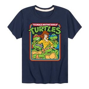 Boys' - Teenage Mutant Ninja Turtles - Retro Group April Short Sleeve Graphic T-Shirt - 1 of 4
