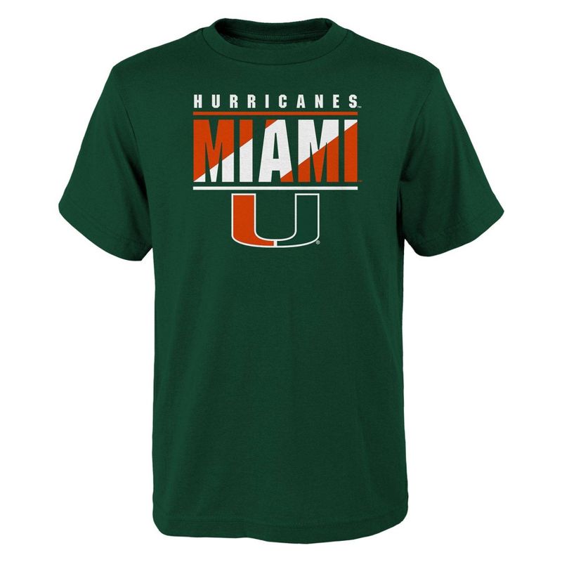 NCAA Miami Hurricanes Boys&#39; Core Cotton T-Shirt, 1 of 2