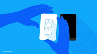 GE CYNC Smart Ceiling Fan Switch, 2 of 13, play video