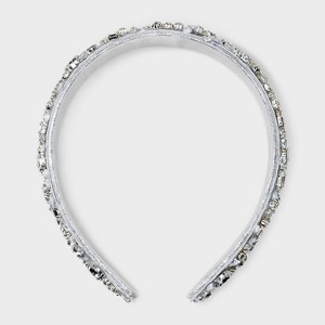 Multi Stone Headband - Off-White: Hair Styling Accessory for All Hair Types - 1 of 3