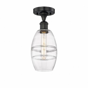 Vaz - 1 Light Semi-Flush Mount In Industrial Style-8.25 Inches Tall and 5.88 Inches Wide - 1 of 1