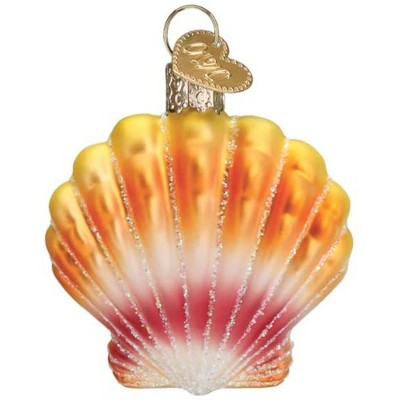 Old World Christmas Glass Blown Ornament for Christmas Tree, Sunrise Shell