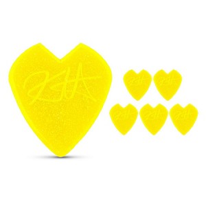 Dunlop Kirk Hammett Jazz III Yellow Glitter Guitar Pick - 1 of 4