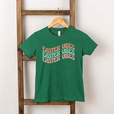 The Juniper Shop Easter Vibes Wavy Stacked Youth Short Sleeve Tee