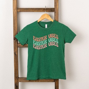 The Juniper Shop Easter Vibes Wavy Stacked Youth Short Sleeve Tee - 1 of 2
