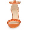 Allegra K Women's Chunky Heels Ankle Strap Braided Instep Strap Heel Sandals - 2 of 4
