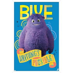Trends International IF (Imaginary Friends) - Blue Anything's Possible Framed Wall Poster Prints - 1 of 4
