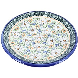 Blue Rose Polish Pottery T03 Galia Dinner Plate - 1 of 2