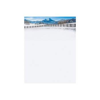 Great Papers! Holiday Stationery Winter Fence 8.5" x 11" 80 Sheets (2017021)