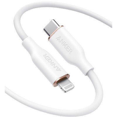 Anker 3' 60w Braided Usb-c To Usb-c Max Fast Charging Cable - White : Target