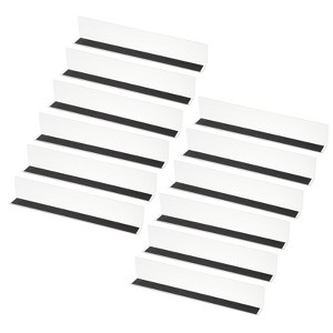 Unique Bargains Acrylic Magnetic L-Shaped Bedroom Kitchen Office Shelf Dividers - 1 of 4