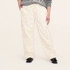 Adult Mid-Rise Straight Leg Slouchy Cargo Pants - Woolrich x Target Cream - 4 of 4