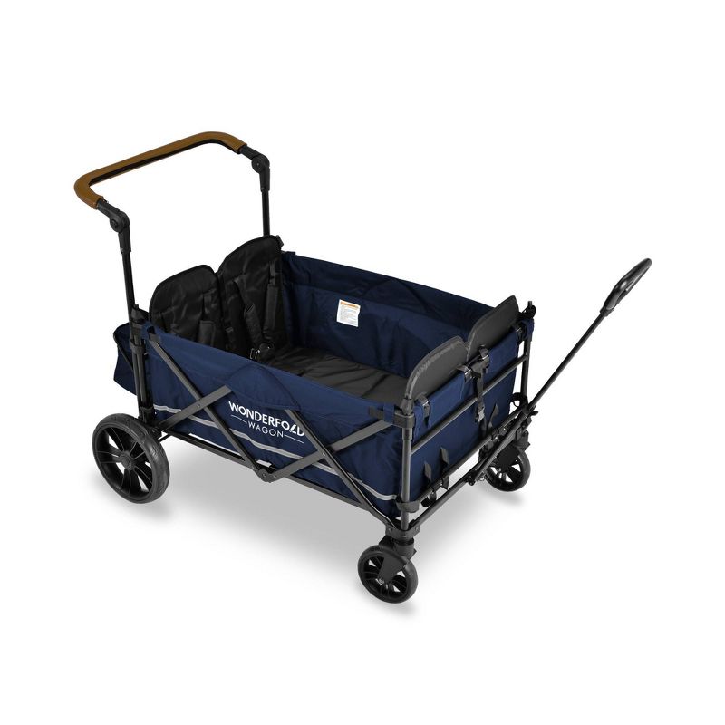 WONDERFOLD X4 Push and Pull 4 Seater Wagon Stroller - Navy, 4 of 7