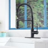 JUJABU Black Stainless Steel Kitchen Faucet with Pull-Out Sprayer - Flexible Nozzle for Easy Cleaning and Filling - 2 of 4
