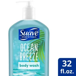 Suave Essentials Ocean Breeze Refreshing Body Wash Soap for All Skin Types - 32 fl oz