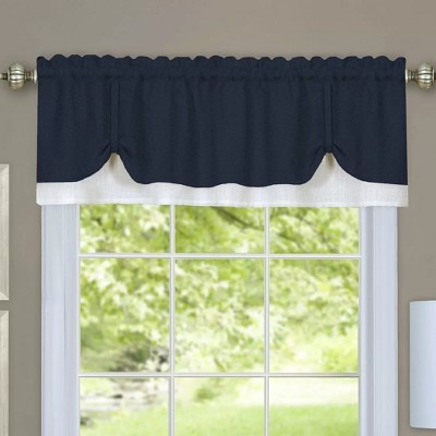 Ben&Jonah Vanessa 14" x 58" Elegant Solid Color Modern Fashion Window Valance