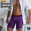 Rocky Men's Boxer Briefs 9", 2 PACK, 4-Way High Performance Pouch Underwear, Tagless - 2 of 4