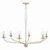 Capital Lighting Dolan 6 - Light Chandelier in  Matte Brass - 3 of 4