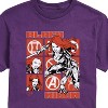 Men's - Marvel - Black Widow Grid Short Sleeve Graphic T-Shirt - 2 of 4