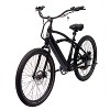 GOTRAX Adult Shoreline 27.5" Step Over Electric Cruiser Bike - Black - 2 of 4