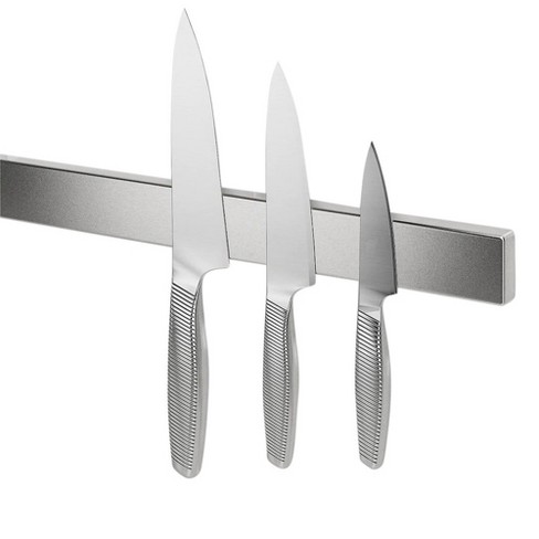 Magnetic Stainless Steel Kitchen Knife Rack, Modern Knife Holder