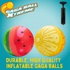 SCS Direct Playground Balls (Fruit, 8.5 inches)w Air Pump- Durable Rubber Pack for Recess, Kickball, Gagaball -Fun Outdoor Spring Toys and Accessories - 2 of 4