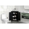 Akoasm Triangle Medicine Bathroom Storage Cabinet With Adjustable Shelves-Black - 4 of 4
