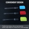 Unique Bargains Flexible Heat Resistant Non-scratch Non Stick Spatula Set 7.3" x 1.7"/Red, Orange, Green, Blue, Yellow 3 Pcs - 4 of 4