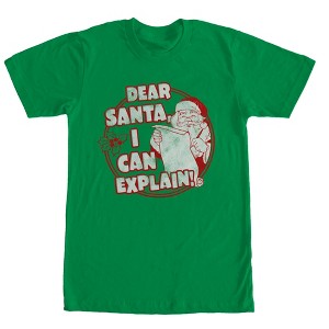 Men's Lost Gods Christmas Santa I Can Explain T-Shirt - 1 of 4