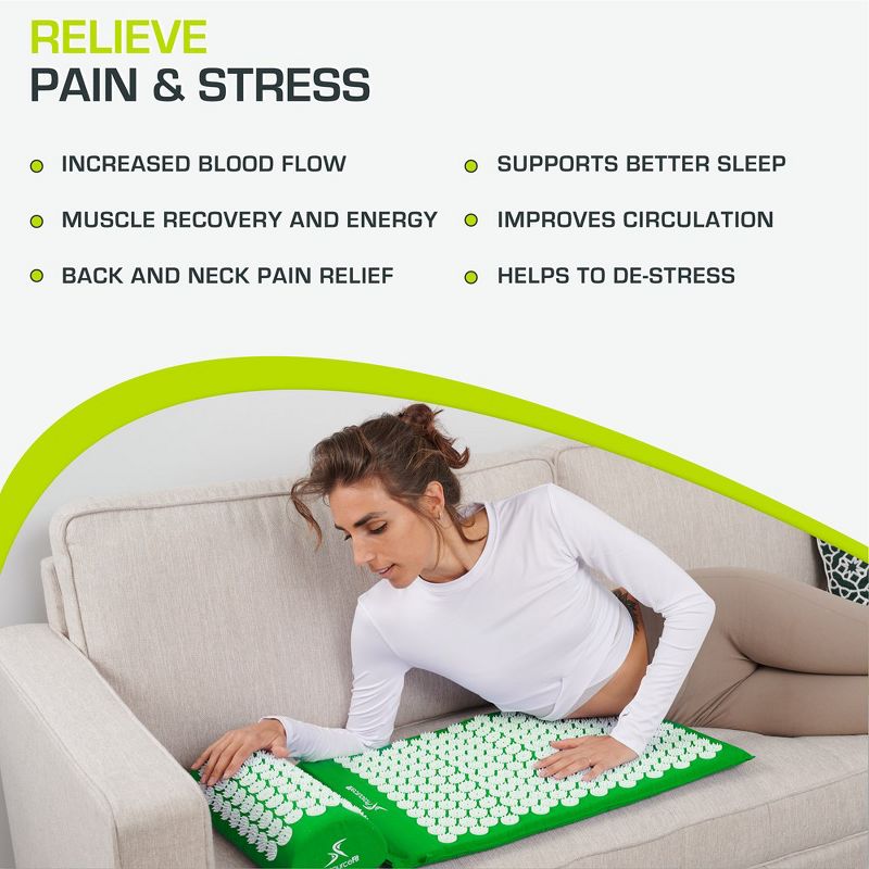 ProsourceFit Acupressure Mat and Pillow Set, 4 of 6