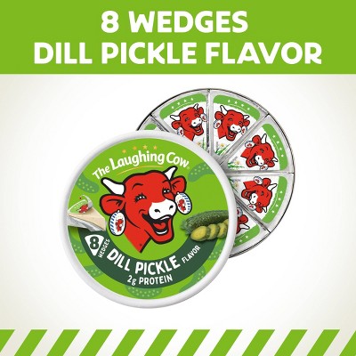 Laughing Cow Wedge Dill Pickle Cheese - 5.4oz/8ct