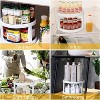 LunaLulinlk 2 Tier Lazy Susans Turntable - 10 Inch Pantry Cabinet Lazy Susan Storage Turntable Rotating Spice Rack for Spices,kitchen - 4 of 4