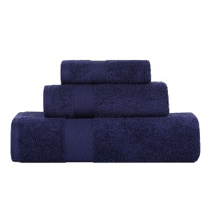 Modern Solid Classic Luxury Egyptian Cotton Towel Set by Blue Nile Mills - 1 of 4