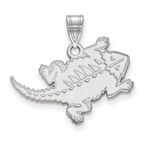 Black Bow Jewelry Sterling Silver Texas Christian Horned Frogs NCAA Large Pendant - 1 of 3