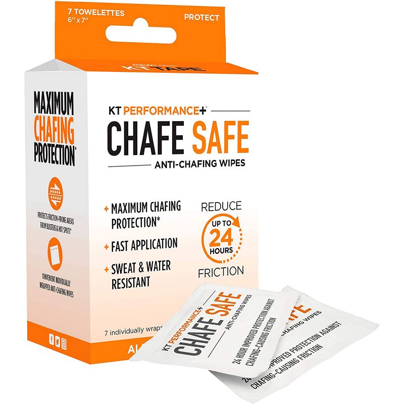 KT Tape Performance+ Chafe Safe Anti-Chafing Wipes, 1 of 2