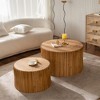 Bella Depot 31.5''W Round Coffee Table Set for Living Room, Office and Dining Room - 4 of 4