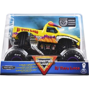 Monster Jam, Official El Toro Loco Monster Truck, Die-Cast Vehicle, 1:24 Scale - 1 of 3