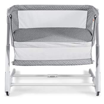 Babyjoy Baby Side Bedside Sleeper Washable Mattress Height Adjustable Grey