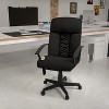 Emma and Oliver High Back Ergonomic Massage Black LeatherSoft Ripple Office Chair, Remote Pocket - 2 of 4