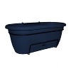 Bloem Lucca 18" Self-Watering Resin Balcony Box Planter with Metal Hanging Bracket - 4 of 4