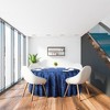 RCZ Décor Elegant Round Table Cloth - Made With Fine Crushed-Velvet Material, Beautiful Royal Blue Tablecloth With Durable Seams - 3 of 4