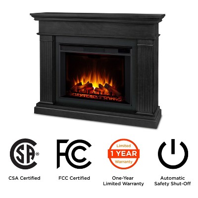 Centennial Grand Black Electric Fireplace with Mantel