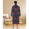 ADR Plush Fleece Men's Robe, Soft Cozy Warm Men's Bathrobe, Bath Robe - 3 of 4