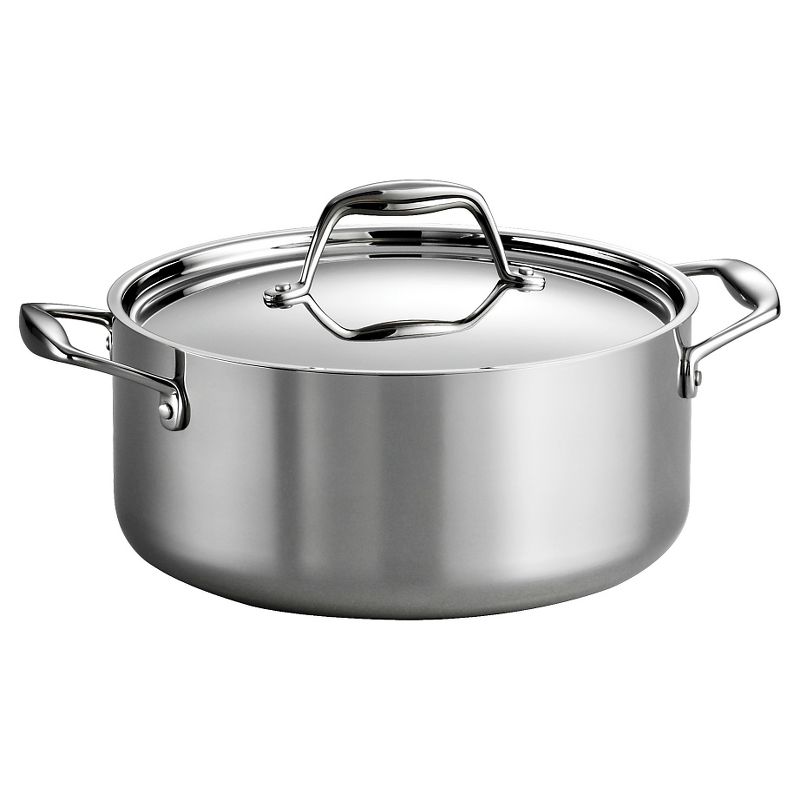Tramontina Gourmet Tri-Ply Clad Induction-Ready Stainless Steel 5 QT. Covered Dutch Oven, 1 of 9
