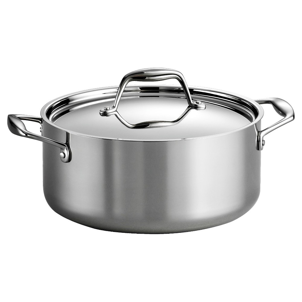 UPC 016017101159 product image for Tramontina Gourmet Tri-Ply Clad Induction-Ready Stainless Steel 5 QT. Covered Du | upcitemdb.com