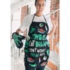 Zombies Eat Brains Don't Worry You're Safe Funny Halloween Brains Cooking Graphic Kitchen Smock - Crazy Dog Bakeware - 3 of 4